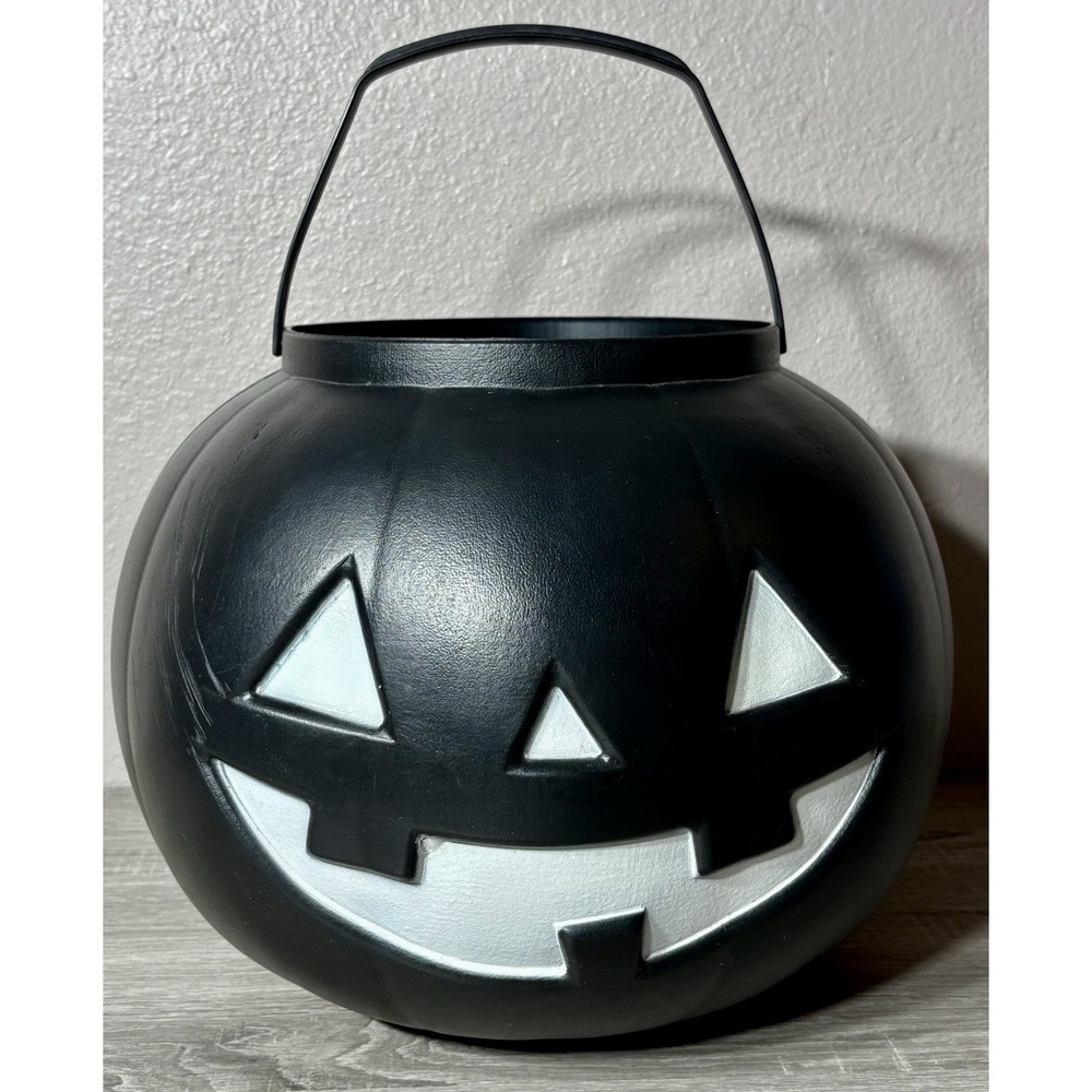 Jumbo X-Large 16" Pumpkin Jack-O-Lantern Candy Pail General Foam Blow Mold